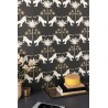 Caselio|Papier peint jaguar et palmiers style art déco|Art Déco
