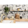 Caselio|Tropical jungle wallpaper black and white|Figurative