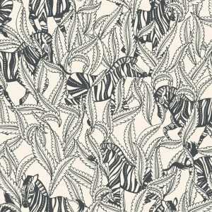 Caselio|Papier peint jaguar et palmiers style art déco|Art Déco