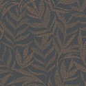 Caselio|Modern floral wallpaper black and copper|Modern