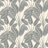 Caselio|Banana leaves wallpaper black and white|Wallpaper