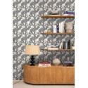 Caselio|Banana leaves wallpaper black and white|Wallpaper