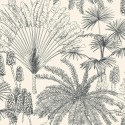 Caselio|Tropical palm grove wallpaper black and white|Contemporary