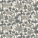 Caselio|Papier peint palmiers tropicaux noir et blanc|Figuratif
