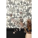 Caselio|Tropical palm trees wallpaper black and white|Figurative