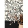 Caselio|Tropical palm trees wallpaper black and white|Figurative