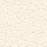 Caselio|Papier peint nuages minimalistes blanc et or|Minimaliste