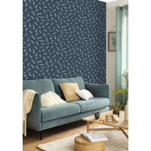 Casamance|Unifarbene Tapete weiß Textileffekt matt|Tapeten 2