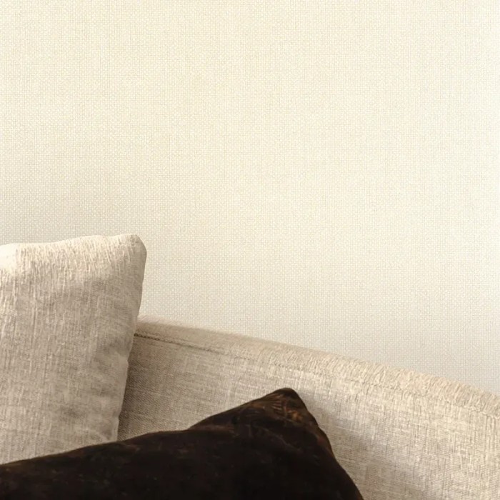 Caselio|Beige and cream textured fabric effect wallpaper|Wallpaper