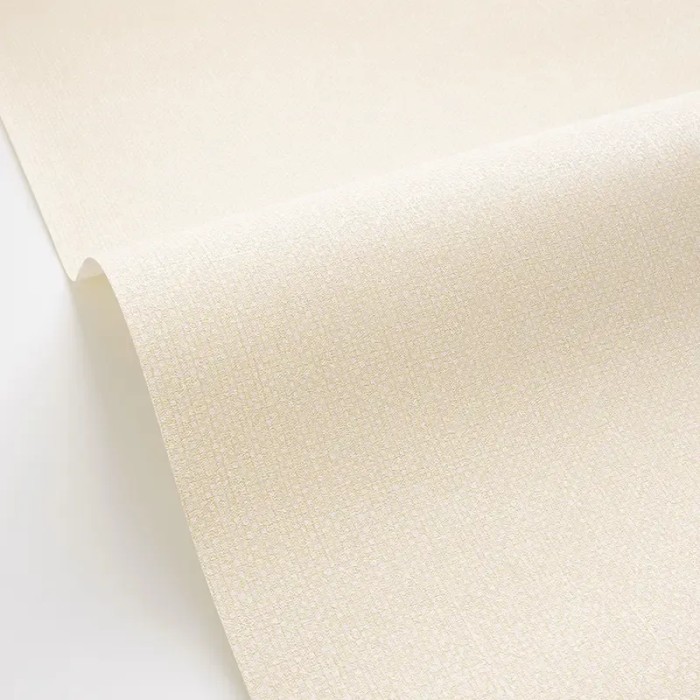 Caselio|Beige and ivory fabric look wallpaper|Wallpaper