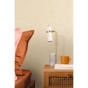 Papeldecor|Papier peint textile géométrique style moderne, effet lin bleu canard|Papier Peint 2