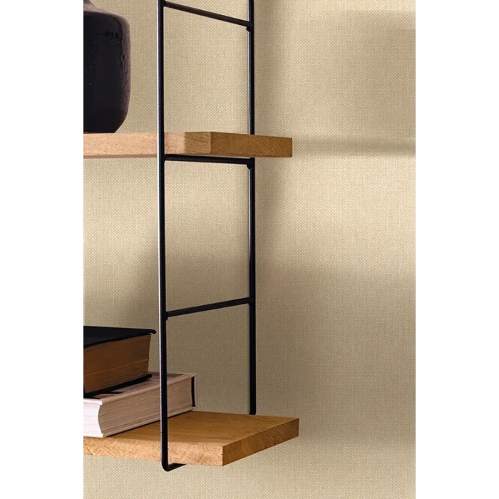 Caselio|Papel pintado beige con efecto textil|Papel Pintado