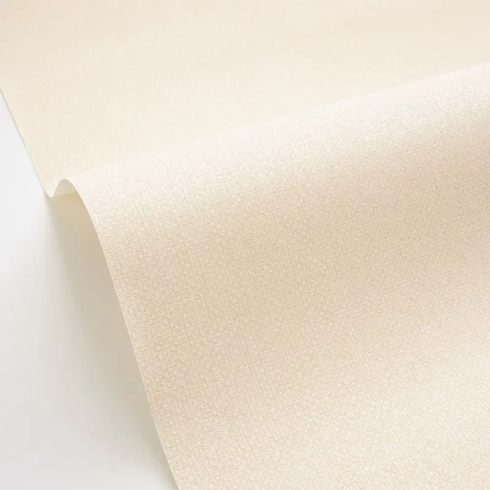 Caselio|Papel pintado imitación textil beige claro|Papel Pintado