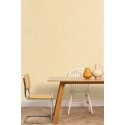 Caselio|Sand beige fabric look wallpaper|Wallpaper