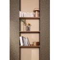 Caselio|Light brown textile wallpaper|Wallpaper