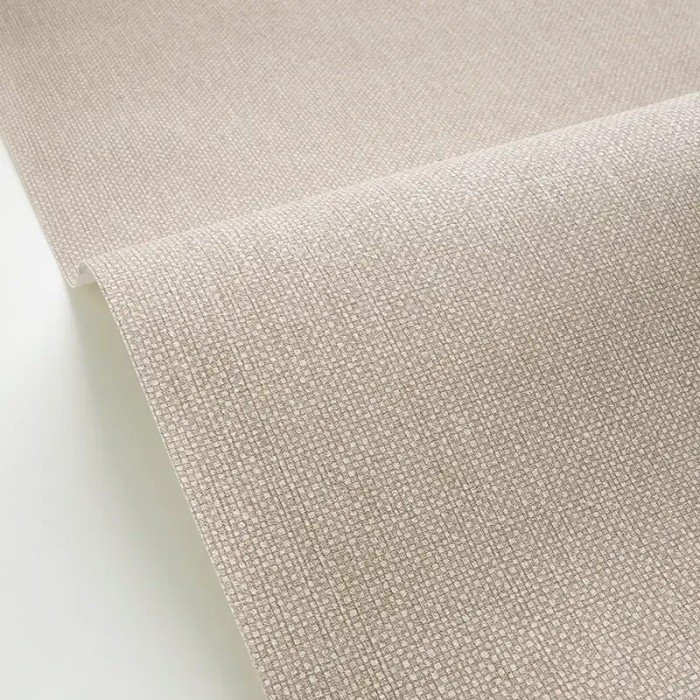 Caselio|Taupe brown fabric look wallpaper|Wallpaper