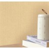 Caselio|Papel pintado efecto textil amarillo|Imitacion Rafia