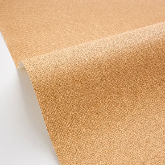 Caselio|Kupferbraune Imitat-Textiltapete|Tapeten