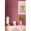 Caselio|Papier peint imitation textile rose fuchsia|Jeunesse