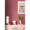 Caselio|Papier peint imitation textile rose fuchsia|Jeunesse