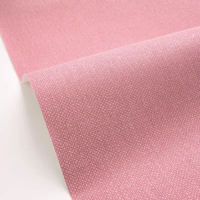 Caselio|Fuchsia pink imitation textile wallpaper|Youth Style
