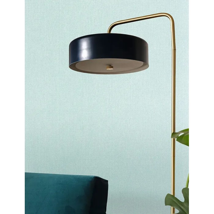 Caselio|Papel pintado efecto textil azul cielo|Papel Pintado