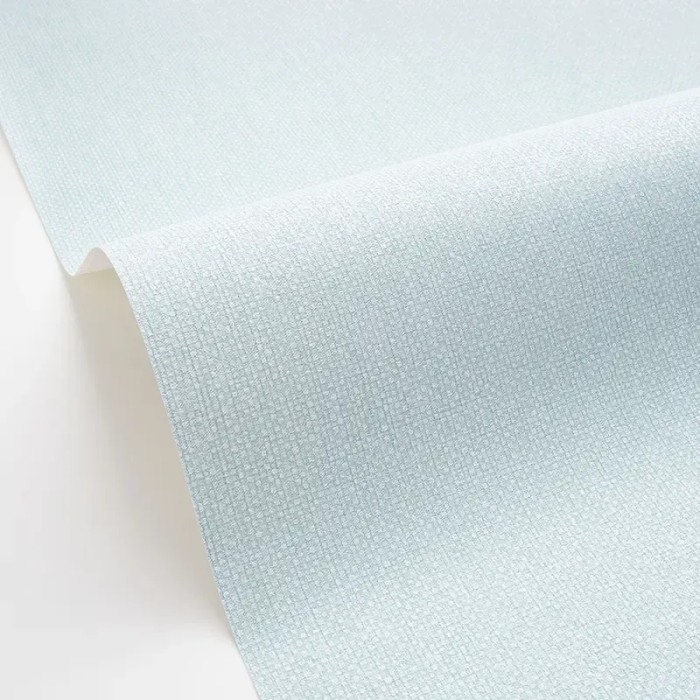 Caselio|Light blue fabric look wallpaper|Wallpaper