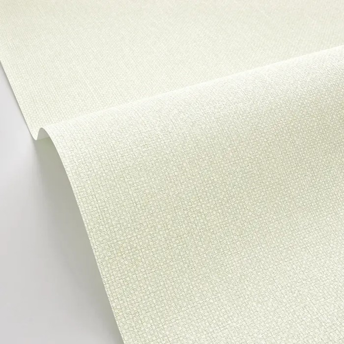 Caselio|Papel pintado imitación textil verde liquen|Papel Pintado