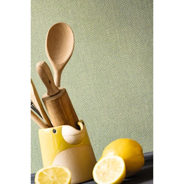 Papel pintado imitación textil verde lima - Caselio Damier 104997627