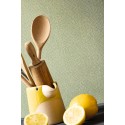 Caselio|Lime green imitation textile wallpaper|Wallpaper