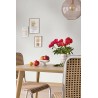 Caselio|Pearl grey fabric look wallpaper|Wallpaper