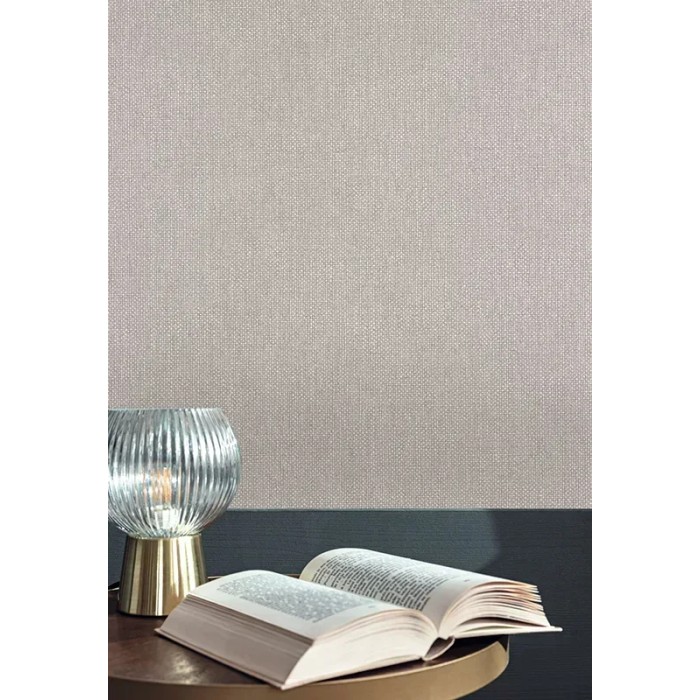 Caselio|Papel pintado gris ceniza efecto textil|Papel Pintado