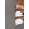 Caselio|Papier peint imitation textile gris pierre|Imitation Raphia