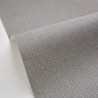 Caselio|Steingraue Imitat-Textiltapete|Raffiaimitation