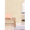 Caselio|Papier peint textile beige et doré|Papier Peint