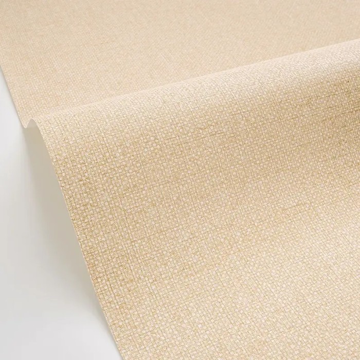 Papel pintado elegante beige y cobre, aspecto textil - Caselio Damier 105001136