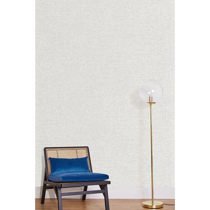 Caselio|Graue-silberne Metall-Textiltapete|Tapeten