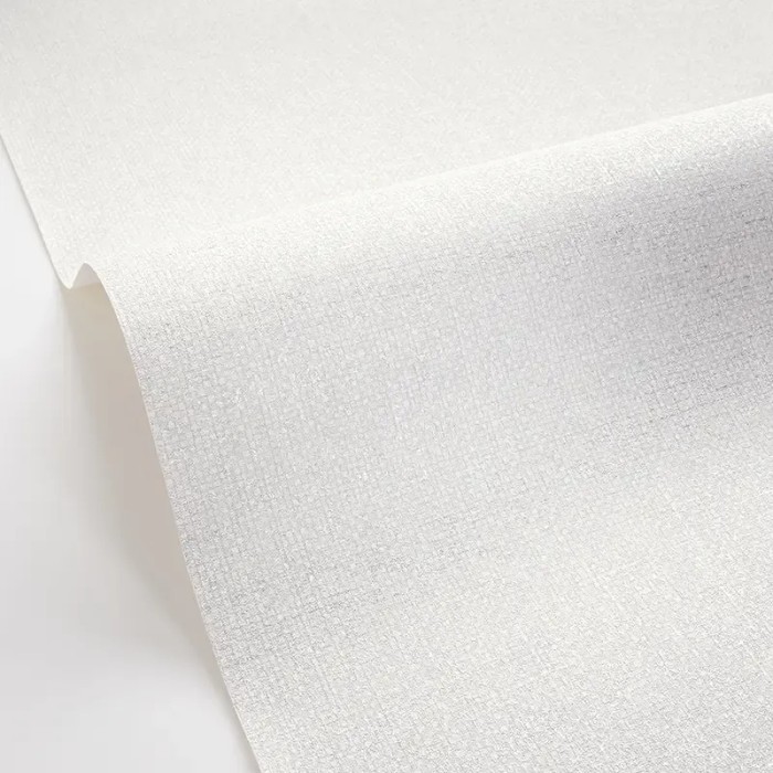Caselio|Grey and silver metallic fabric effect wallpaper|Wallpaper