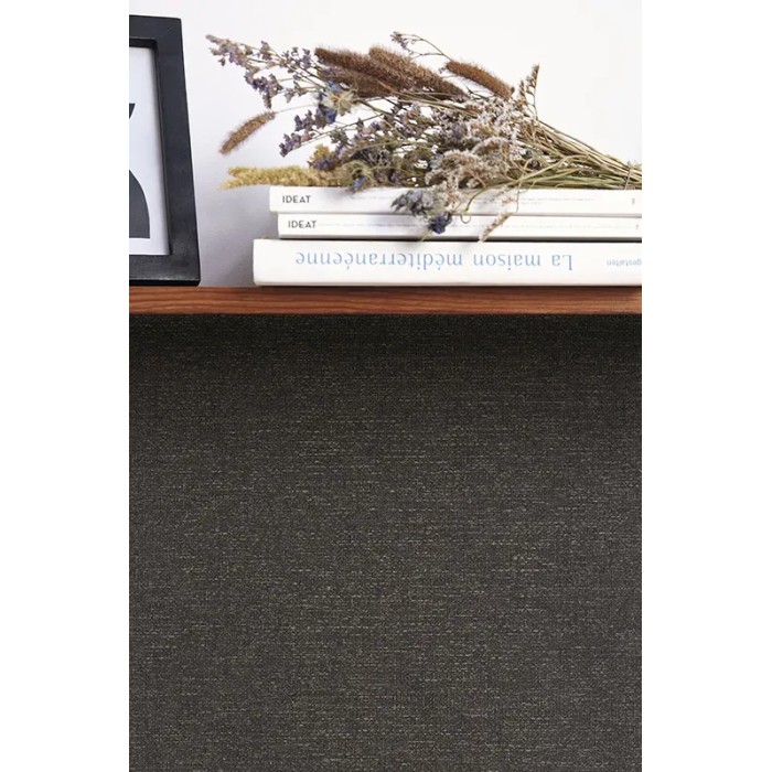 Papel pintado atemporal, efecto textil negro y dorado - Caselio Damier 105009120