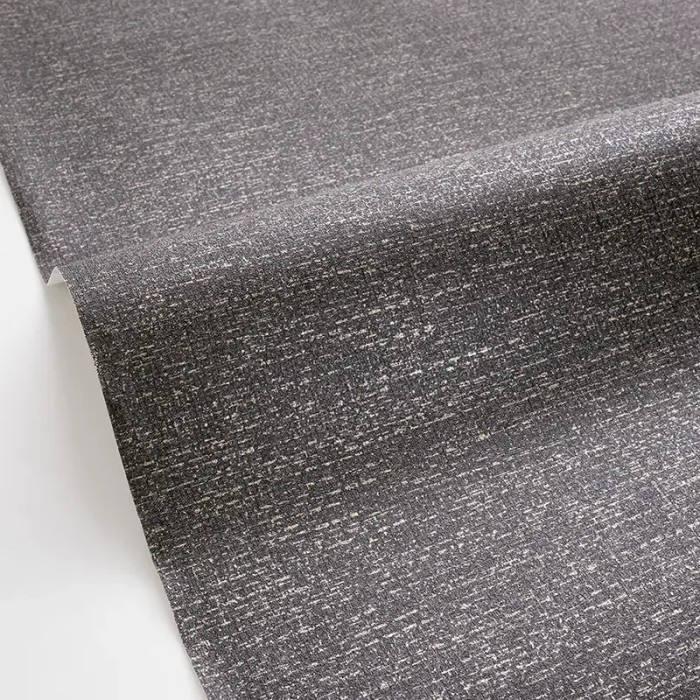 Caselio|Timeless wallpaper black and gold textile effect|Wallpaper