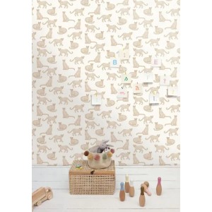 Casadeco|Kids wallpaper hot air balloons white and beige|Children's 2