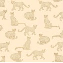 Caselio|Kids wallpaper leopards pink and gold metallic|Youth Style