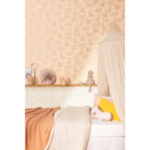 Cristiana Masi|Wallpaper for children with wide stripes in dusty pink|Children's 2
