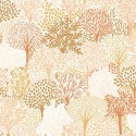 Caselio|Papier peint enfant & junior forêt arbres rose pastel|Jeunesse