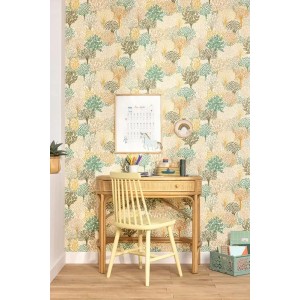 As Creation|Retros wallpaper turquoise with geometric ovals|Youth Style 2