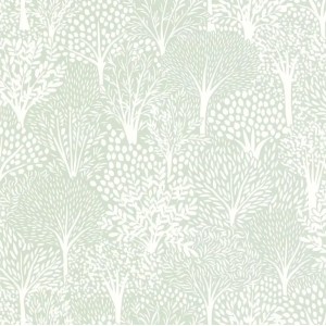 Caselio|Papier peint enfant étoiles et comètes vert|Enfants