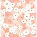 Caselio|Kids wallpaper multicolor flowers watercolor pink|Youth Style