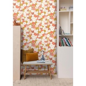 Cristiana Masi|Papier Peint enfant renards fond beige naturel|Enfants 2