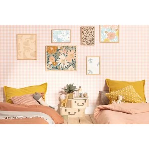 Marburg|Tapete mit floralen Aquarellmotiven und grünen Blättern|Jugend 2