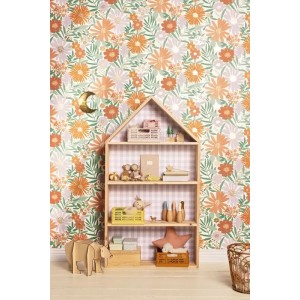 Caselio|Tapete mit kleinen Aquarellblumen|Jugend 2